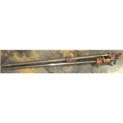 LOT OF TWO 38" BAR CLAMPS