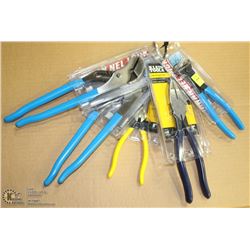 LOT OF 5 VARIOUS NEW PLIERS