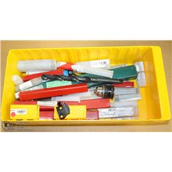 BIN OF ASSORTED SPECIALTY DRILL BITS