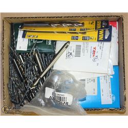 FLAT OF ASSORTED DRILL BITS