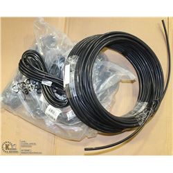 2 ROLLS OF PLASTIC WIRE COATING & BAG OF POWER