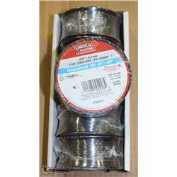5 ROLLS OF LINCOLN .035 INCH FLUX CORD WIRE