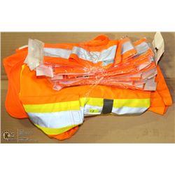 LOT OF 2 HI-VIS VESTS AND ARM BANDS