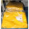 Image 1 : LOT OF 7 YELLOW RAIN SUITS, ASSORTED SIZES