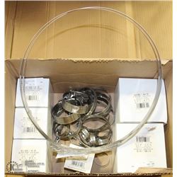 LARGE BOX OF VARIOUS SIZED HOSE CLAMPS