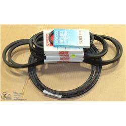 LOT OF 6 ASSSORTED V-BELTS