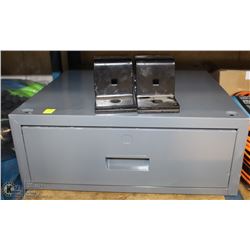 SINGLE STACKING METAL DRAWER, 17X20X7