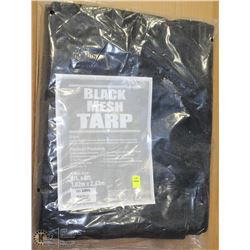 BLACK MESH TARP, 6FT X 8FT