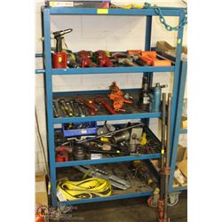 5 TIER ROLLING CART 36X24X62