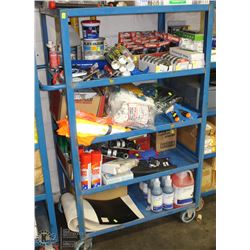 5 TIER ROLLING CART 36X24X62