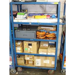 5 TIER ROLLING CART 36X24X62