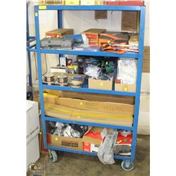 5 TIER ROLLING CART 36X24X62