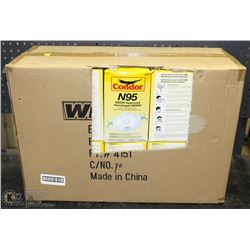 CASE OF 20 WESTWARD N95 RESPIRATORS.