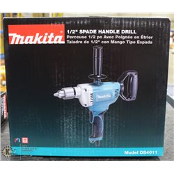 NEW MAKITA 1/2" SPADE HANDLE DRILL IN BOX