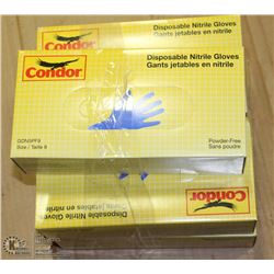 5 BOXES OF CONDOR DISPOSABLE NITRILE GLOVES SIZE 9