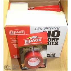 CASE OF 12 LEPAGE NO MORE NAILS MOUNTING TAPE