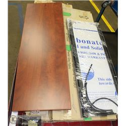 36" RETANGULAR TRANSACTION TOP WITH SMALL DESK