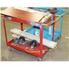 Image 1 : LOT OF 2 METAL ROLLING CARTS 36X24X35