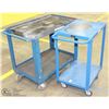 Image 1 : LOT OF 2 METAL ROLLING CARTS