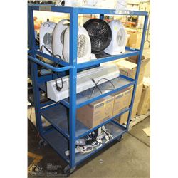 5 TIER 36X24X62 ROLLING METAL CART