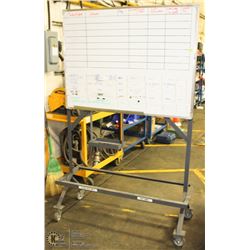 WHITE BOARD ON CASTORS 47"X36"