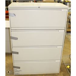 4 DRAWER FILING CABINET 36"X18"X52"