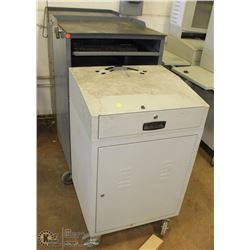 LOT OF 3 ROLLING COMPUTER CARTS