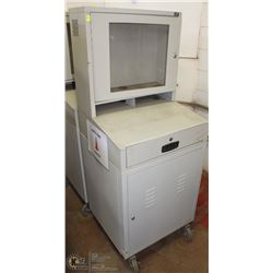 ROLLING COMPUTER CART WITH LONGER COVER