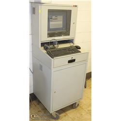 ROLLING COMPUTER CART WITH LONGER COVER