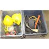 Image 1 : 2 TOTES WITH ASSORTED SAFETY GEAR & MORE