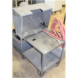ROLLING SHOP CART WITH FUME HOOD