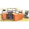 Image 1 : 4 WAY PARTITION OFFICE DESK