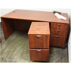 LARGE OFFICE DESK 71"X36"X29" COMES WITH FILING