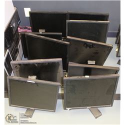 LOT OF 10 ASSORTED DELL MONITORS