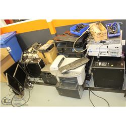 LOT OF ASSORTED COMPUTERS, MONITORS, KEYBOARDS &