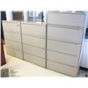 Image 1 : LOT OF 3 FOUR DRAWER FILING CABINETS (36X18X52) W/