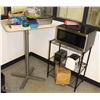 Image 1 : 3 TIER METAL SHELF WITH LG MICROWAVE, 2 TOASTERS &