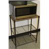 Image 1 : 3 TIER METAL SHELF WITH LG MICROWAVE