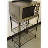 Image 1 : 3 TIER METAL SHELF WITH SANYO MICROWAVE