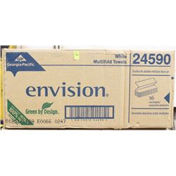CASE OF ENVISION WHITE MULTIFOLD TOWELS