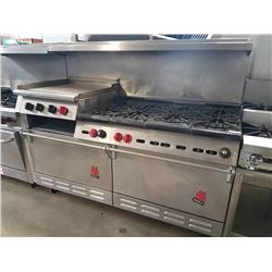 Wolf 8 Burner w/36" Griddle, Salamander & 2 Ovens Below