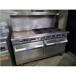 Imperial 6 Burner Range w/36" Griddle & 2 Convection Ovens Below