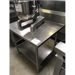 All S.S. Worktable w/Back Scratch