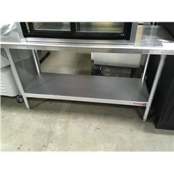 60" S.S. Worktop Table