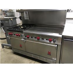 Wolf 4 Burner Range 48" Countertop Radiant Broiler