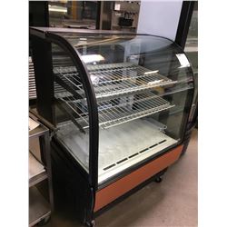 True 36" Curved Glass Bakery Display Case