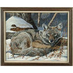 Lot #  519:  DOUGLAS BANE (American, 20th C) COYOTE.