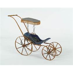Lot #  526:  NICE PAINTED DOLL CARRIAGE.