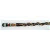 Image 1 : Lot #  535:  CANE: OUTSTANDING FOLK ART CARVED AND PAINTED SNAKE CANE.