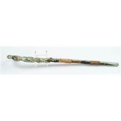 Lot #  536:  CANE: CARVED FOLK ART CANE.